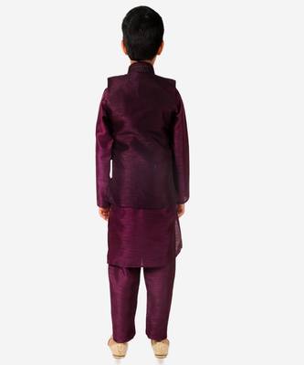 Silk Kurta Pajama For Kids Boys Ethnic Wear | 1 To 16 Years | S-200 2