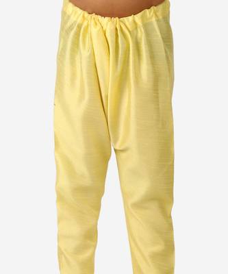 Kurta Pajama For Kids Boys With Waistcoat | Silk | Floral | Traditional Dress (S-201) 4
