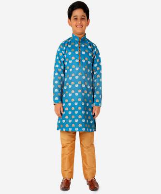 Kurta Pajama For Kids Boys | Cotton | Floral Print | Ethnic Wear (S-204) 1