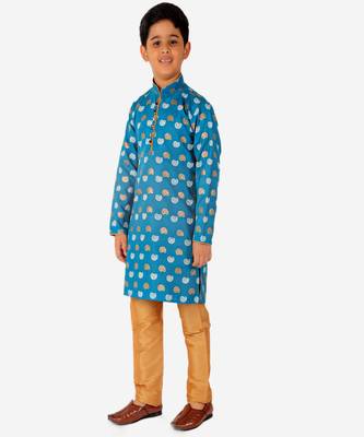 Kurta Pajama For Kids Boys | Cotton | Floral Print | Ethnic Wear (S-204) 3