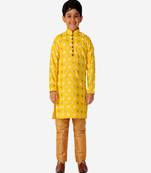 Kurta Pajama For Kids Boys | Cotton | Floral Print | Ethnic Wear (S-204)