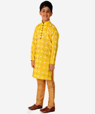 Kurta Pajama For Kids Boys | Cotton | Floral Print | Ethnic Wear (S-204) 3