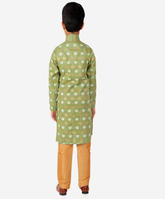 Kurta Pajama For Kids Boys | Cotton | Floral Print | Ethnic Wear (S-204) 2