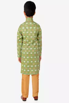 Kurta Pajama For Kids Boys | Cotton | Floral Print | Ethnic Wear (S-204)
