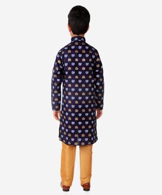 Kurta Pajama For Kids Boys | Cotton | Floral Print | Ethnic Wear (S-204) 2