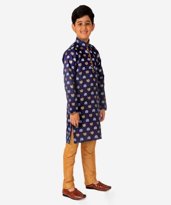 Kurta Pajama For Kids Boys | Cotton | Floral Print | Ethnic Wear (S-204) 3