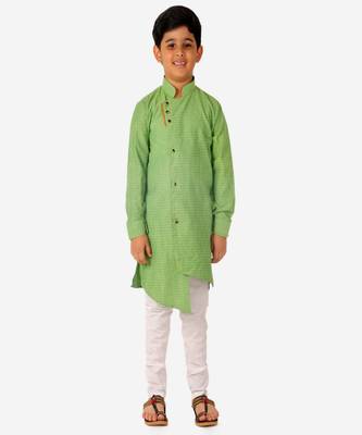 Cotton Kurta Pajama Sets For Kids Boys | Traditional Dress (S-205) 1