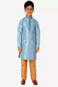 Kurta Pajama For Kids Boys | Silk | Traditional Dress (S-202)