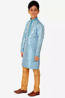 Kurta Pajama For Kids Boys | Silk | Traditional Dress (S-202)