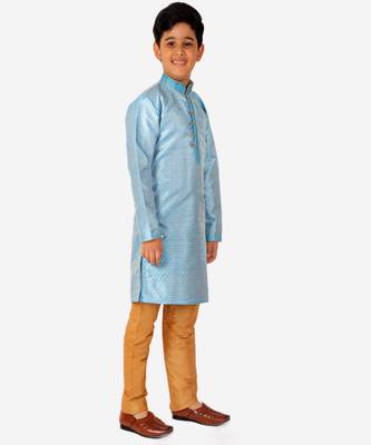 Kurta Pajama For Kids Boys | Silk | Traditional Dress (S-202) 4