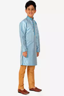 Kurta Pajama For Kids Boys | Silk | Traditional Dress (S-202)