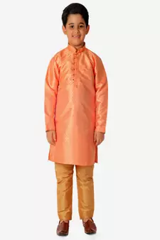 Kurta Pajama For Kids Boys | Silk | Traditional Dress (S-202)