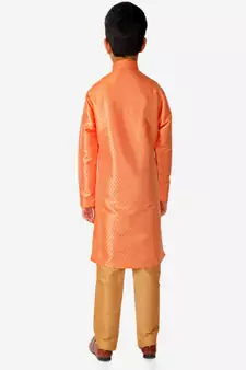 Kurta Pajama For Kids Boys | Silk | Traditional Dress (S-202)