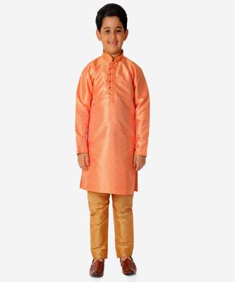 Kurta Pajama For Kids Boys | Silk | Traditional Dress (S-202) 3