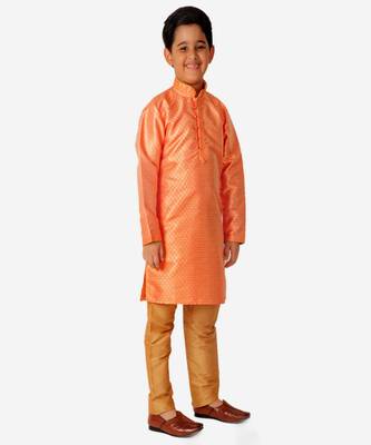 Kurta Pajama For Kids Boys | Silk | Traditional Dress (S-202) 4