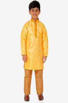 Kurta Pajama For Kids Boys | Silk | Traditional Dress (S-202)