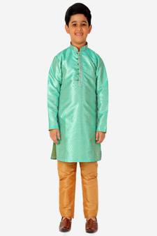 Kurta Pajama For Kids Boys | Silk | Traditional Dress (S-202)