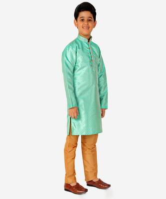 Kurta Pajama For Kids Boys | Silk | Traditional Dress (S-202) 4