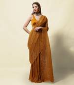 Mustard Sundari Saree Set