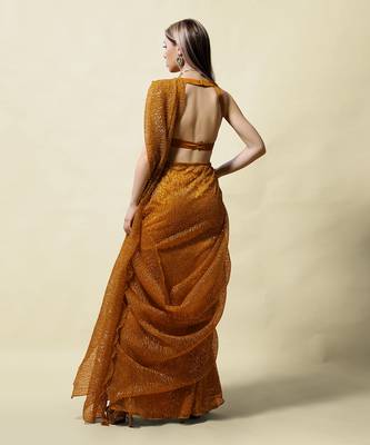Mustard Sundari Saree Set 6
