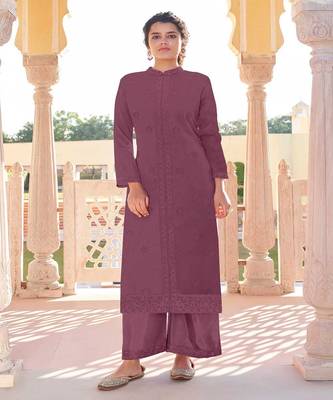 Ethnic Wine Colour Kurti Set for Hot Wedding Season 1