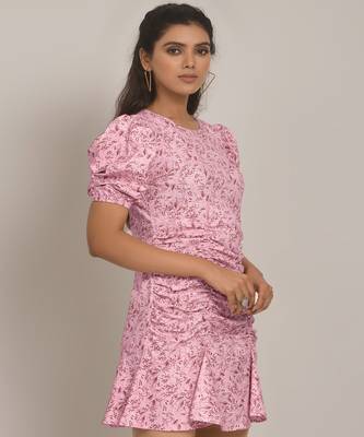 Beautiful Pink Colour Kurti For Traditional Looks With Trendy Print Work 3