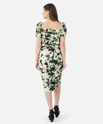 Beautiful Black Lycra Kurti With Bold And Hot Print Work 2