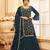 Beautiful Teal Blue Salwaar Kameez With Heavy Jari And Sequance Work