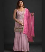 Pretty Pink Salwaar Suit Beautifully Embroidered For Wedding Looks