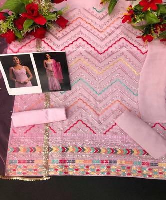 Pretty Pink Salwaar Suit Beautifully Embroidered For Wedding Looks 3