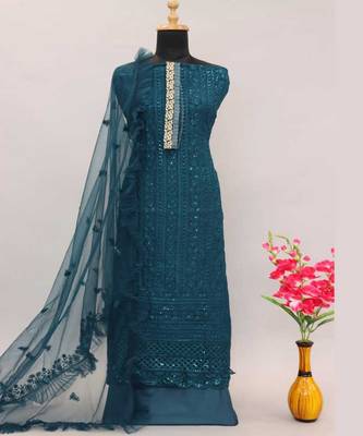 Designer Sequance Work Heavy Salwaar Suit For Party Wear 3