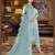 Heavy Party Wear Dress In Sky Blue Colour On Georgette Fabric And Sequance Work