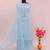 Heavy Party Wear Dress In Sky Blue Colour On Georgette Fabric And Sequance Work