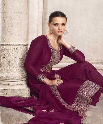 Dola Silk Salwaar Kameez With Ethnic Heavy Work For Wedding Season 2