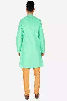 Men's Silk Kurta Pajama | Mandarin Collar | A-line (A-109)