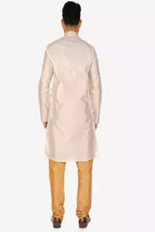 Men's Silk Kurta Pajama | Mandarin Collar | A-line (A-109)
