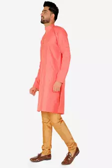 Men's Silk Kurta Pajama | Mandarin Collar | A-line (A-109)