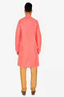 Men's Silk Kurta Pajama | Mandarin Collar | A-line (A-109)