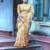 Classy Party Wear Saree In Peaceful Girlish Peach Colour