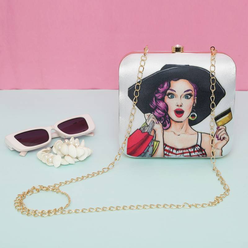 Worthy Enterprises Printed Clutch for Womens & Girls