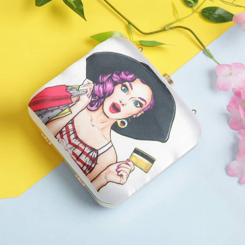 Worthy Enterprises Printed Clutch for Womens & Girls