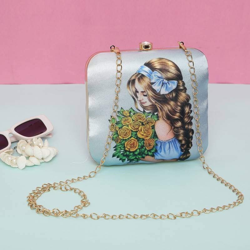 Worthy Enterprises Printed Clutch for Womens & Girls