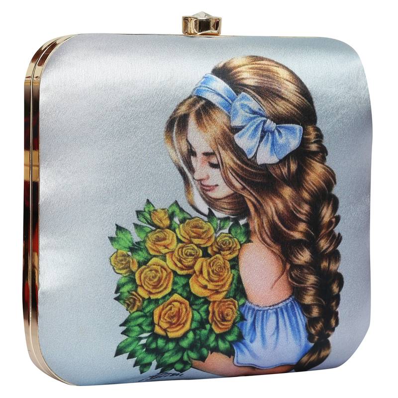 Worthy Enterprises Printed Clutch for Womens & Girls