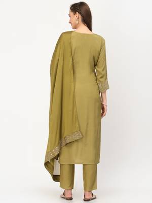 Mehendi zari viscose salwar 2