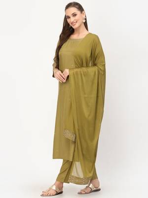 Mehendi zari viscose salwar 3