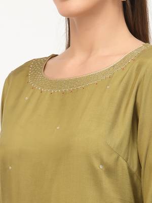 Mehendi zari viscose salwar 4