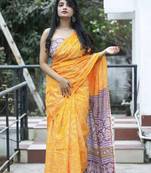 Pure Cotton Women'S Sarees,Printed Cotton Sarees,Trendy Cotton Sarees ,Cotton Sarees In Jetpur, Mill Print Saree