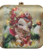 Worthy Enterprises Lord Ganesha Printed Clutch for Womens & Girls