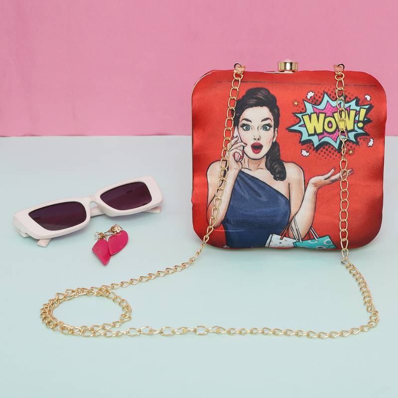 Worthy Enterprises Printed Clutch for Womens & Girls