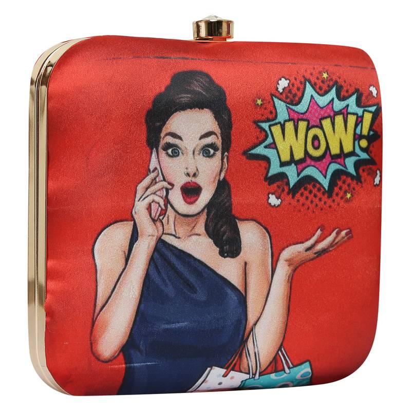 Worthy Enterprises Printed Clutch for Womens & Girls